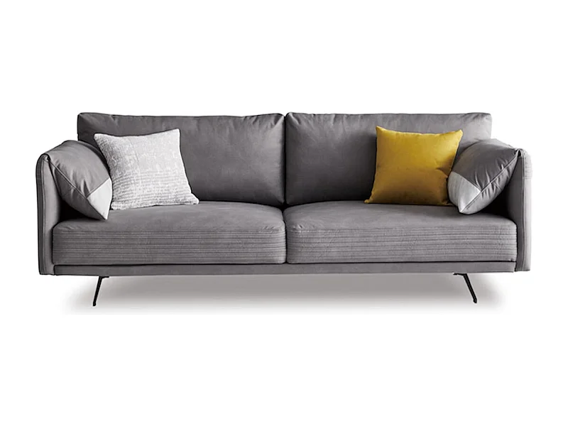 Canapé 3 places en tissu FRANK - Gris