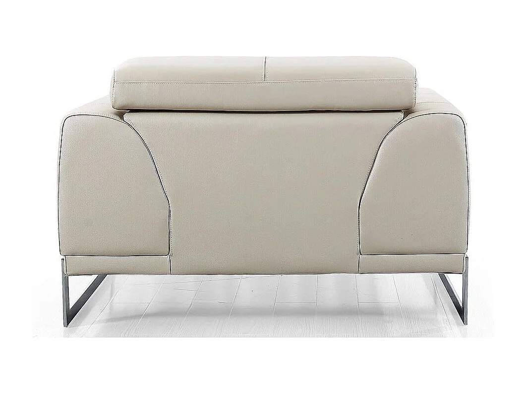 Fauteuil cuir Design HAVANA Beige