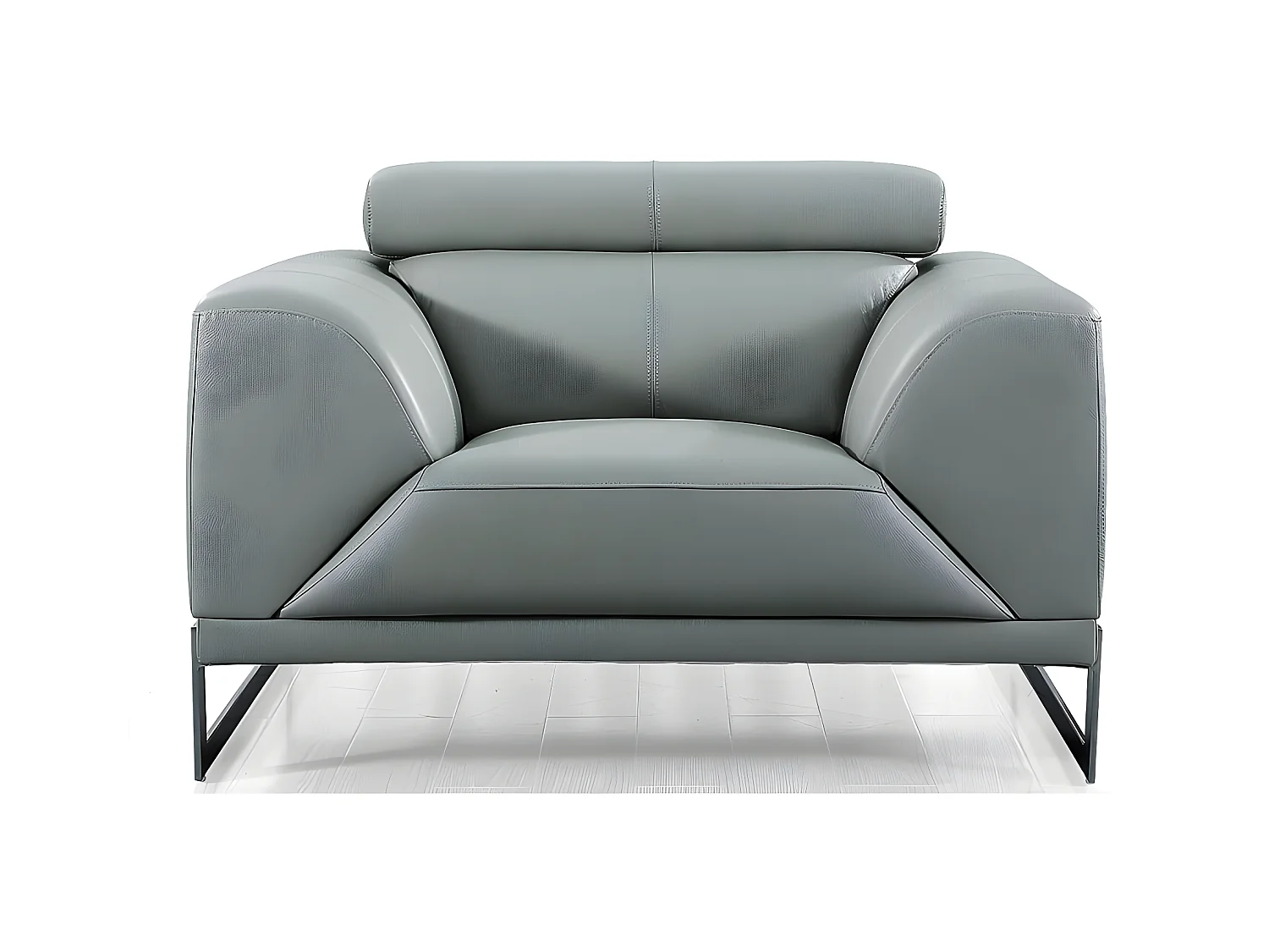 Fauteuil cuir Design HAVANA Gris
