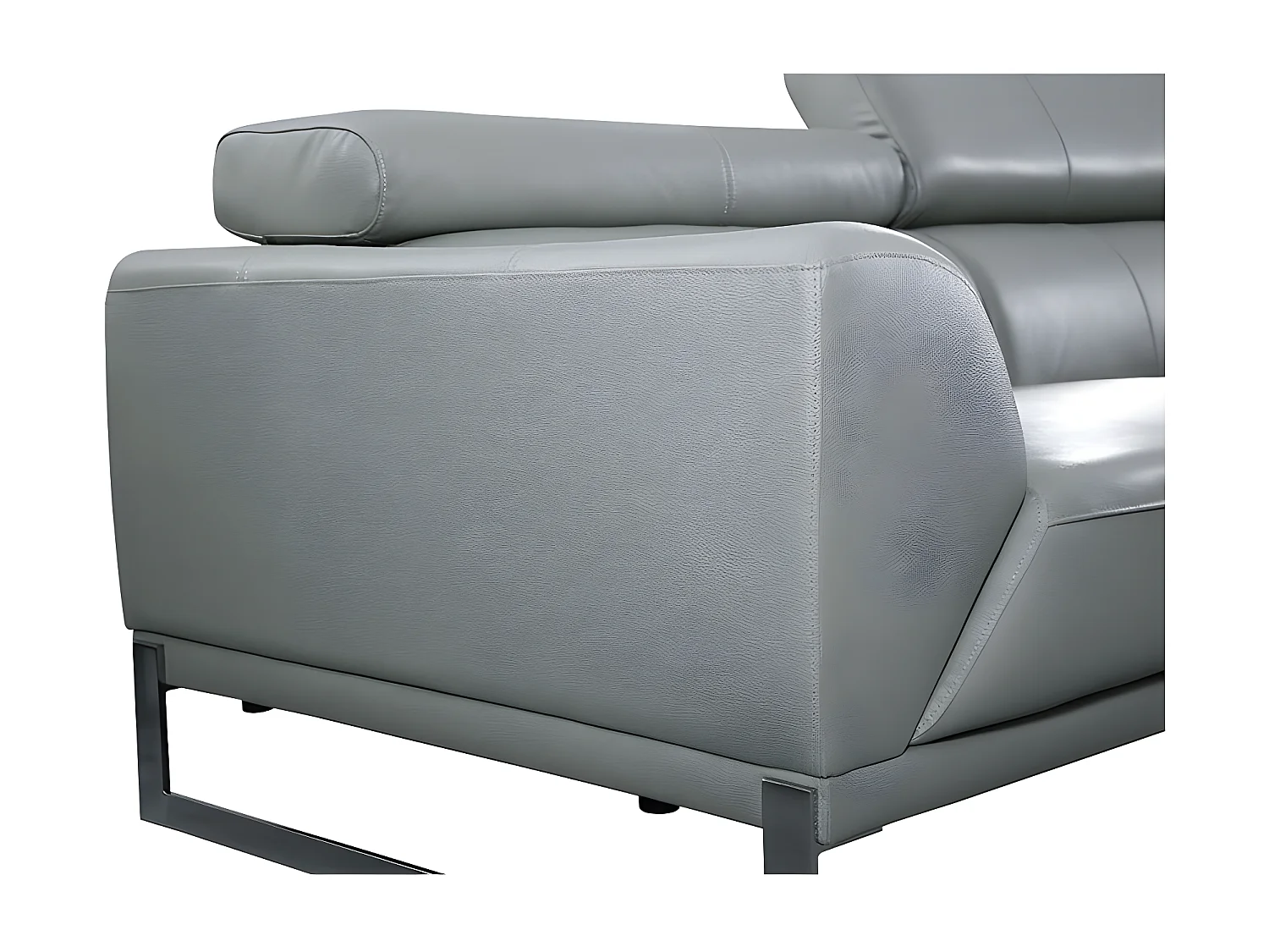 Fauteuil cuir Design HAVANA Gris