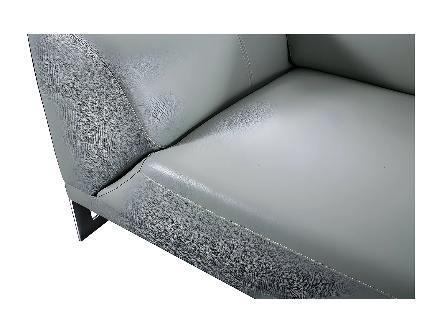 Fauteuil cuir Design HAVANA Gris
