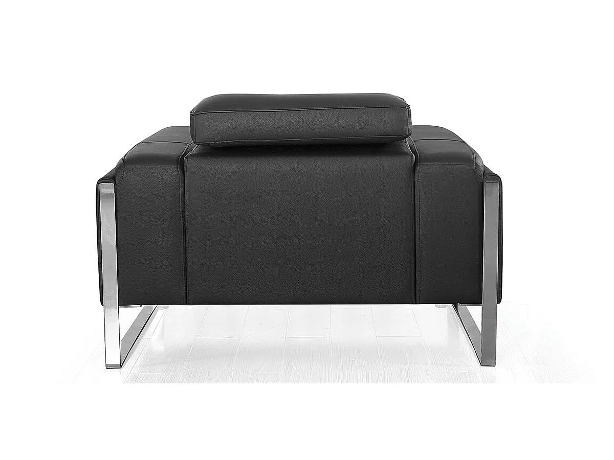 Fauteuil cuir Design ALIYAH Noir