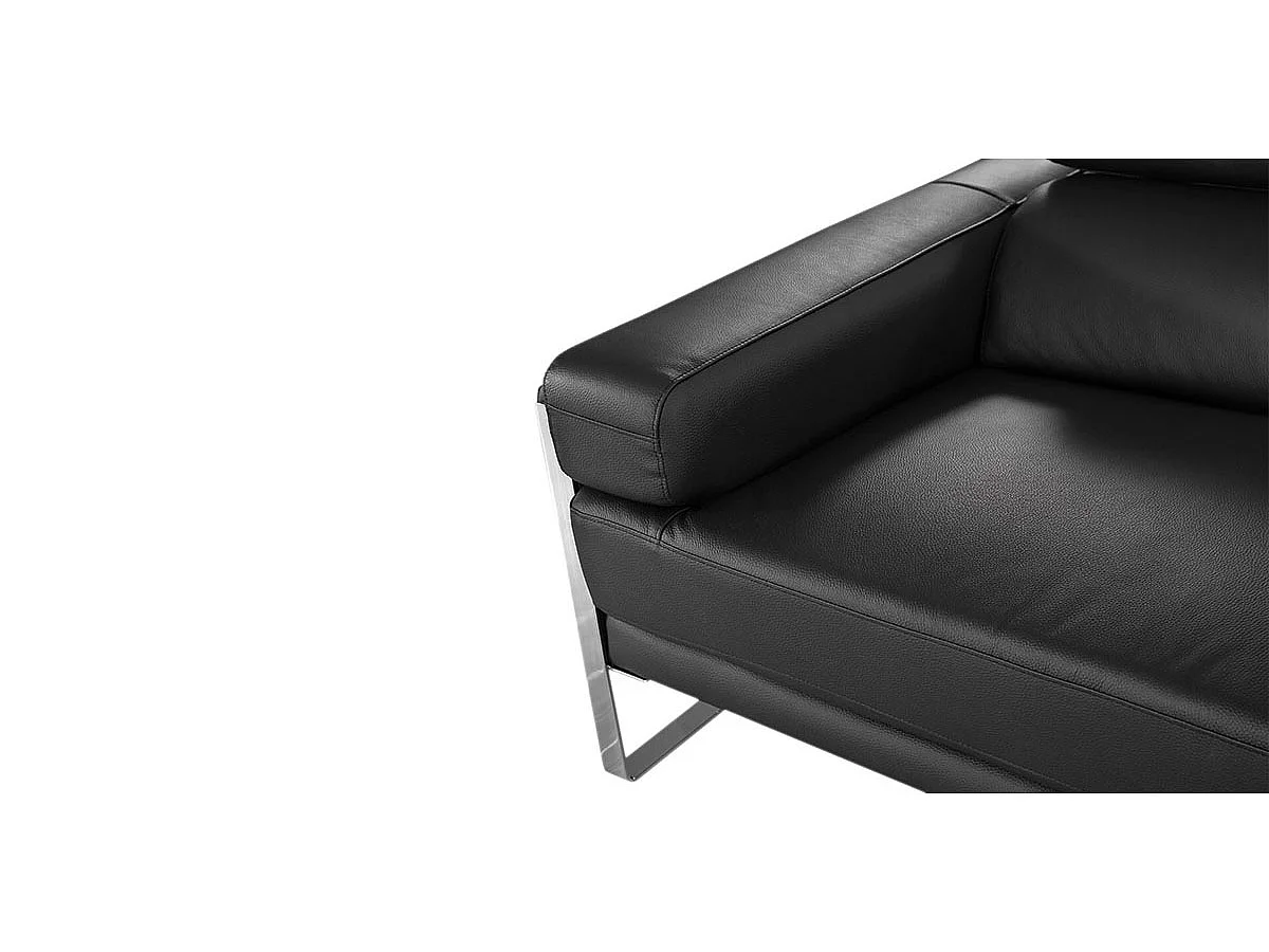 Fauteuil cuir Design ALIYAH Noir