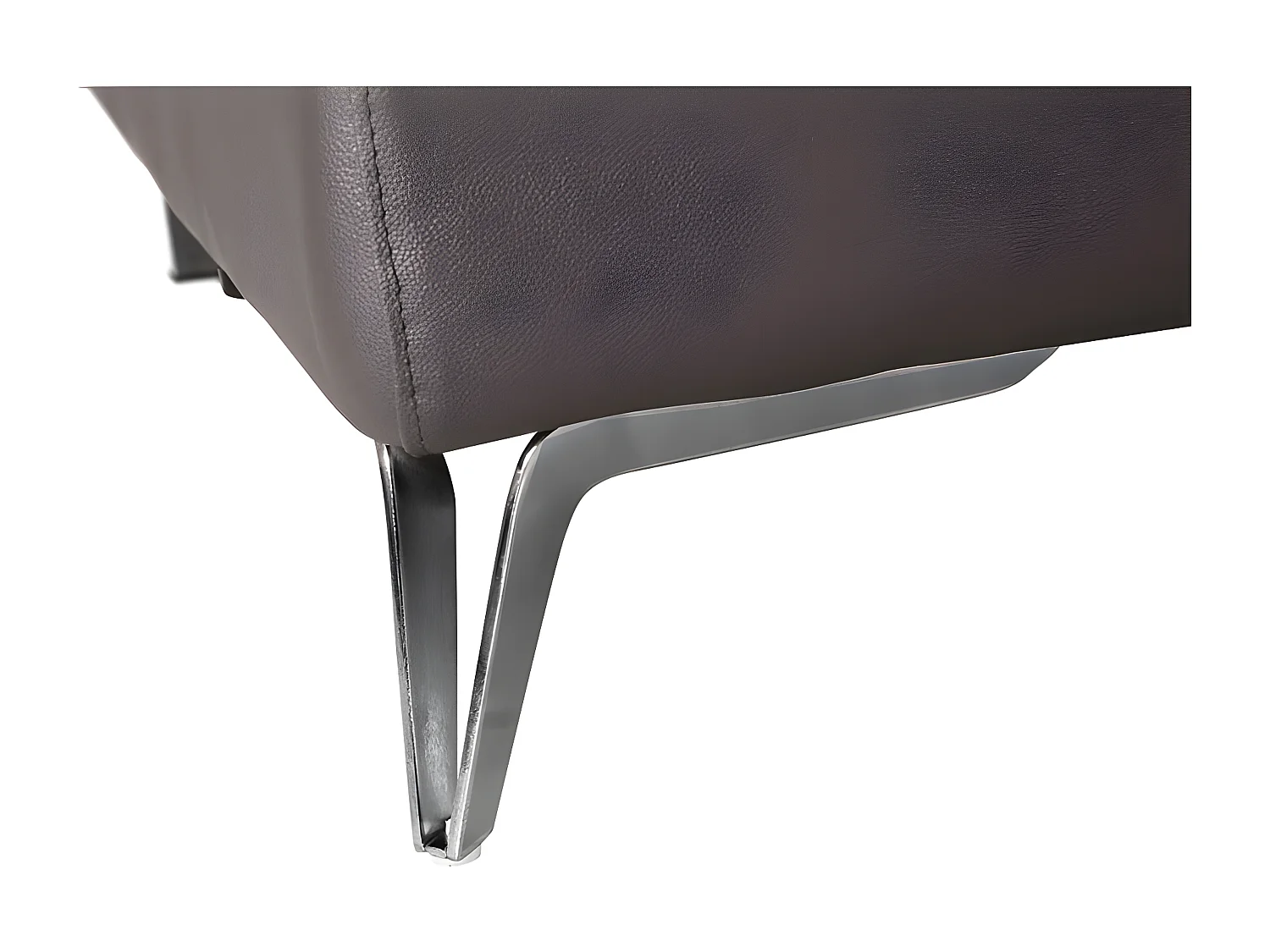 Fauteuil cuir Design LYAM Marron