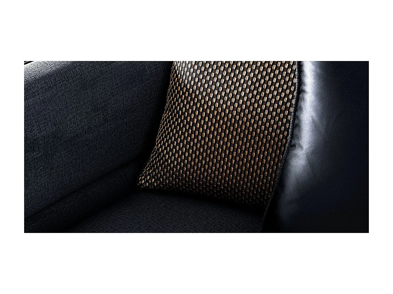 Canapé 2 places en velours KIRO - Gris souris