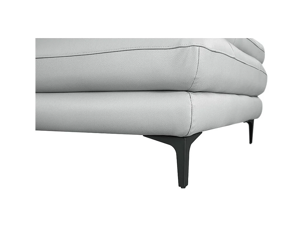 Fauteuil cuir Design avec dossier avance-recul LYA Gris perle