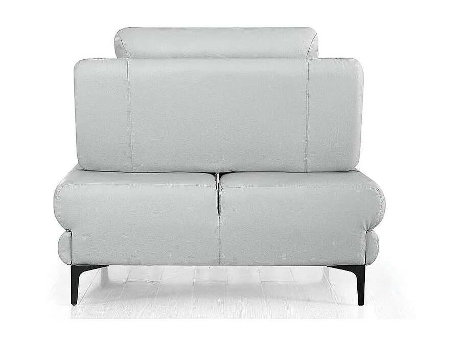 Fauteuil cuir Design avec dossier avance-recul LYA Gris perle