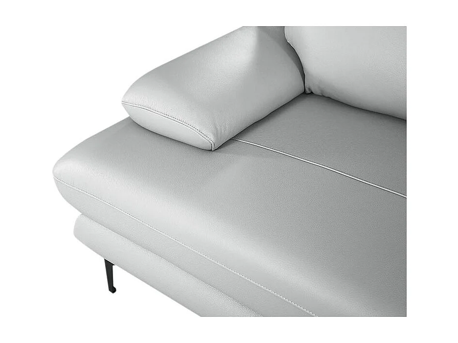 Fauteuil cuir Design avec dossier avance-recul LYA Gris perle