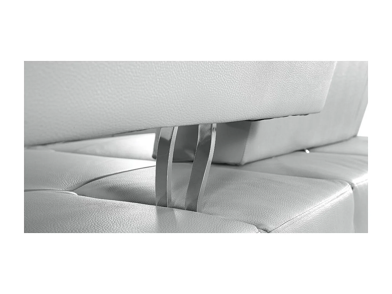 Fauteuil cuir Design avec dossier avance-recul LYA Gris perle