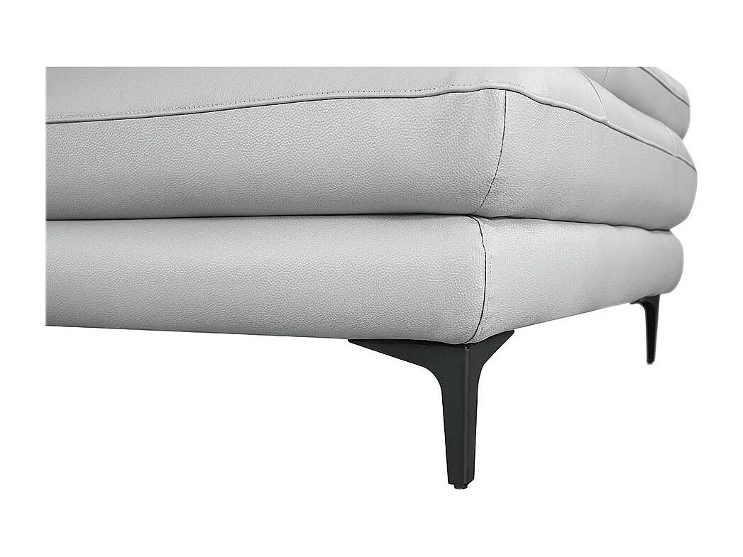 Fauteuil cuir Design avec dossier avance-recul LYA Gris perle