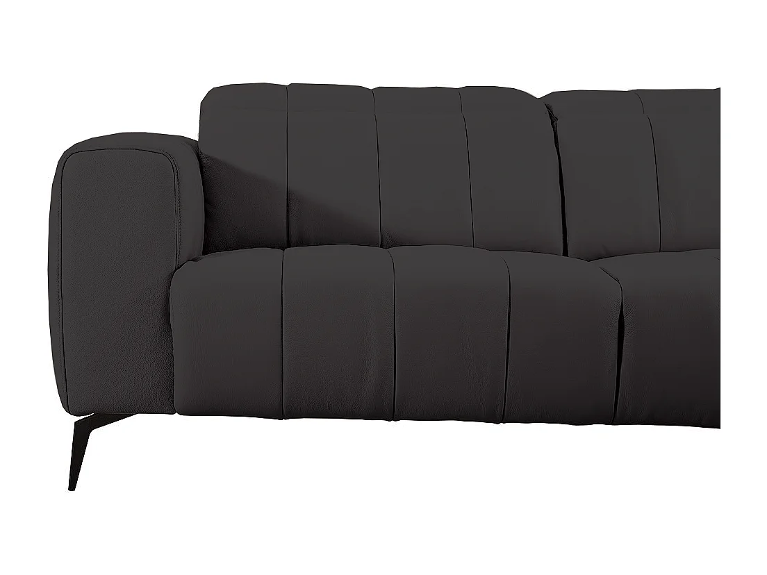 Canapé 2 places Cuir KIKO Noir