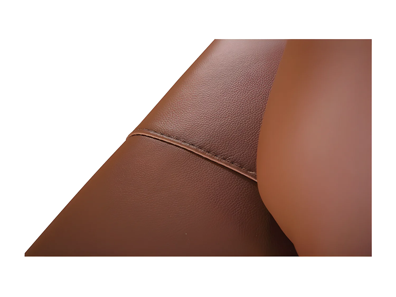 Fauteuil cuir Design ROMY Cognac