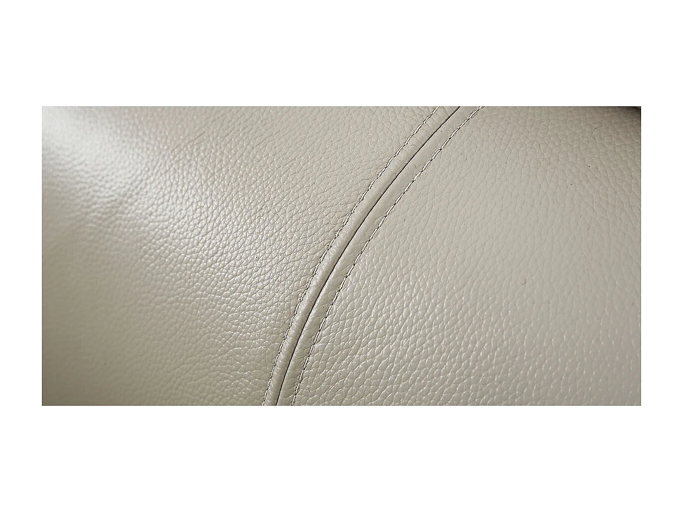 Canapé 2 places Cuir HAVANA Beige - Angle Droit