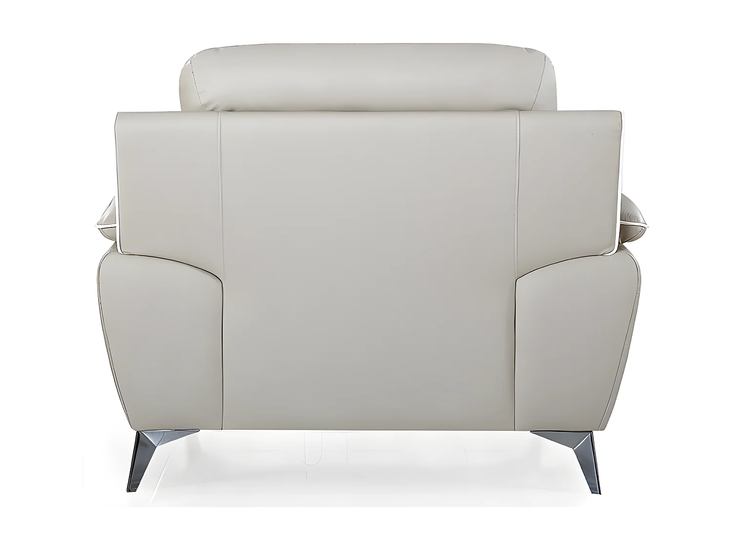 Fauteuil cuir Design MAEL Beige