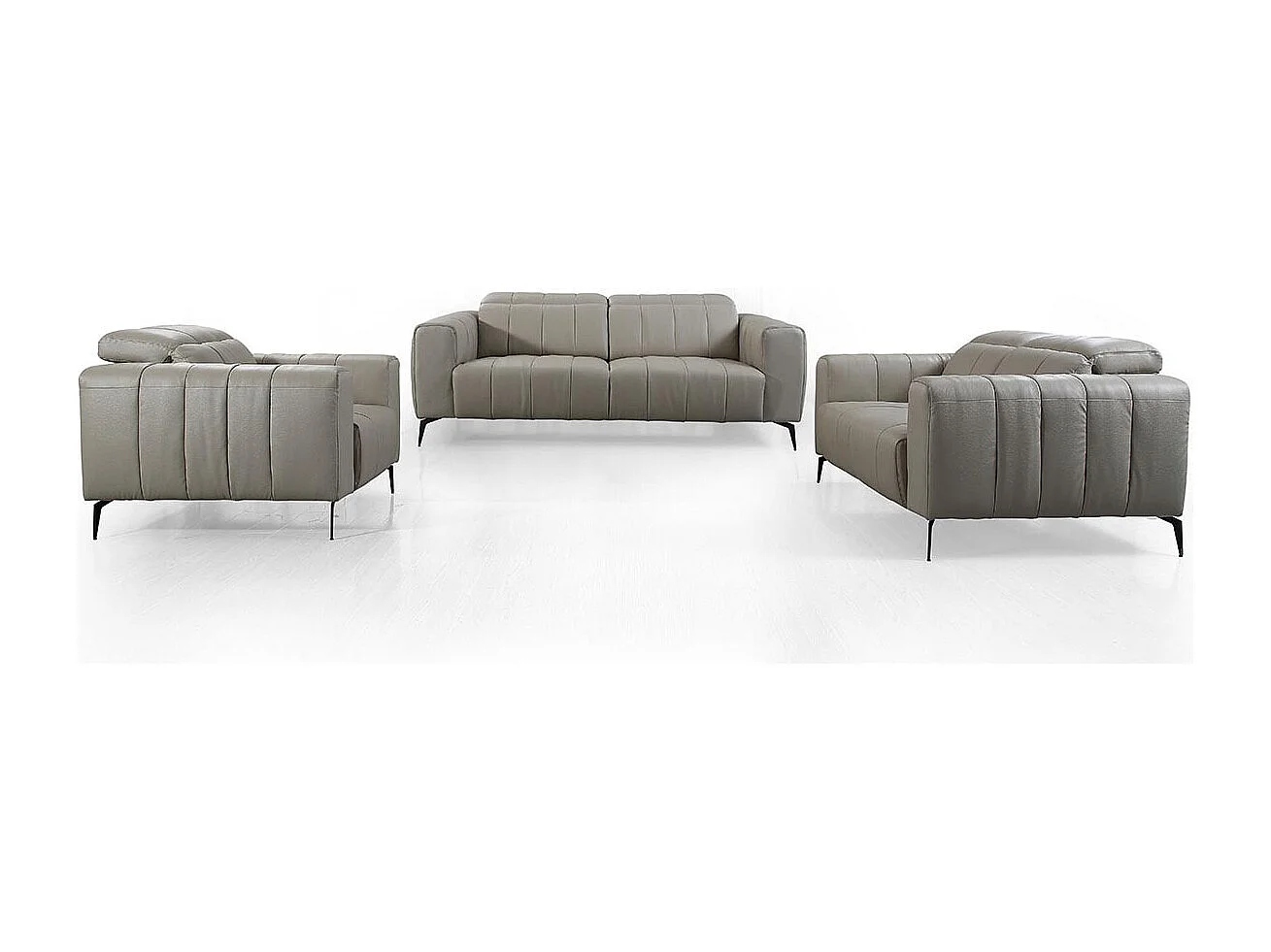 Canapé 2 places Cuir KIKO Beige