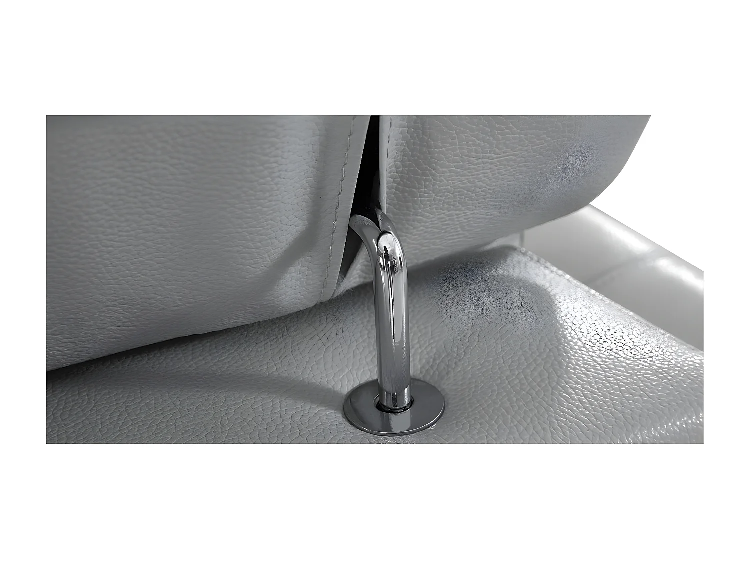 Fauteuil cuir Design LENA Gris