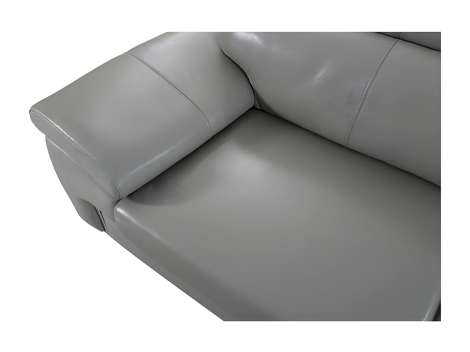 Fauteuil Cuir Design KARE Gris