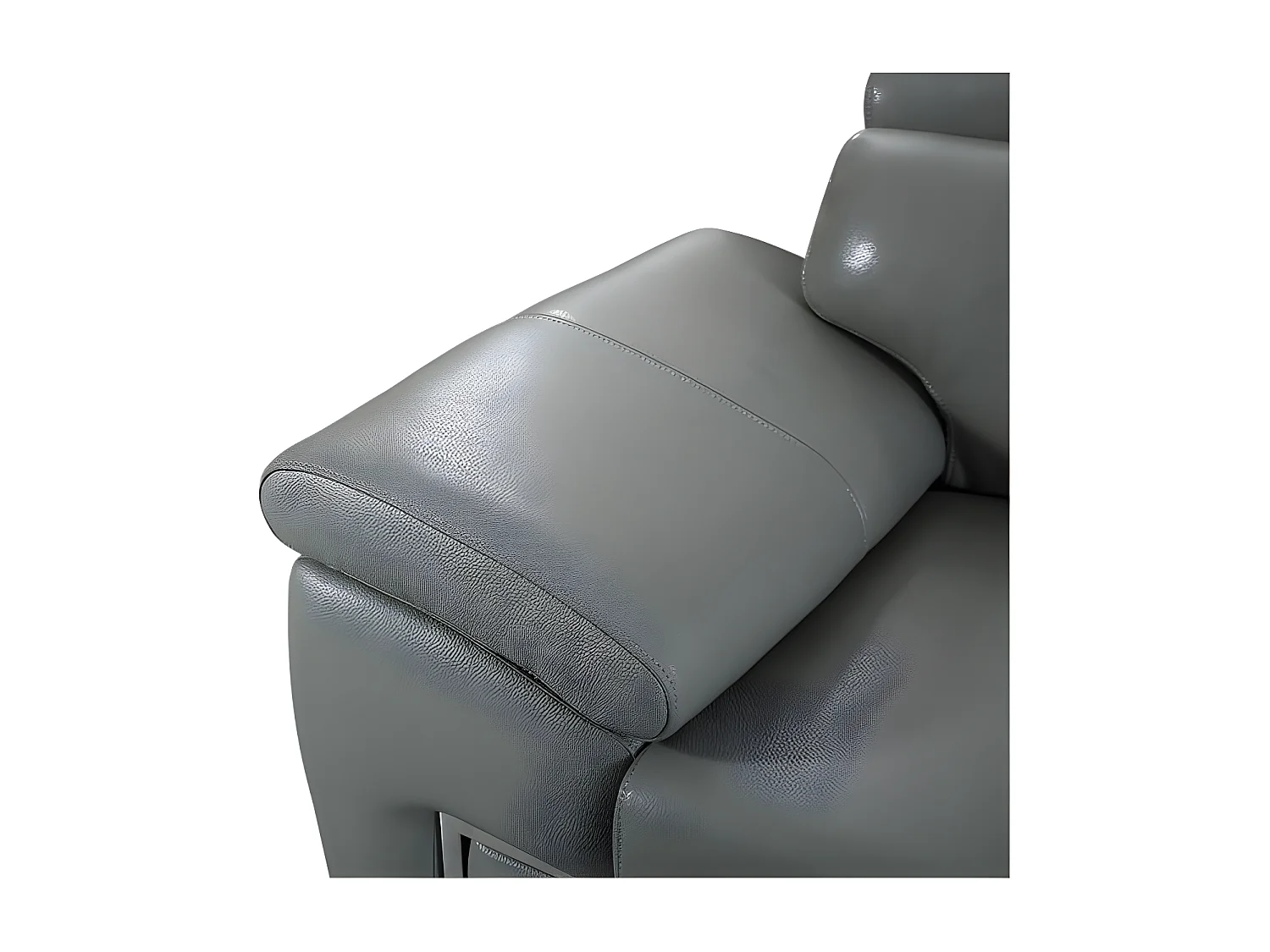 Fauteuil Cuir Design KARE Gris