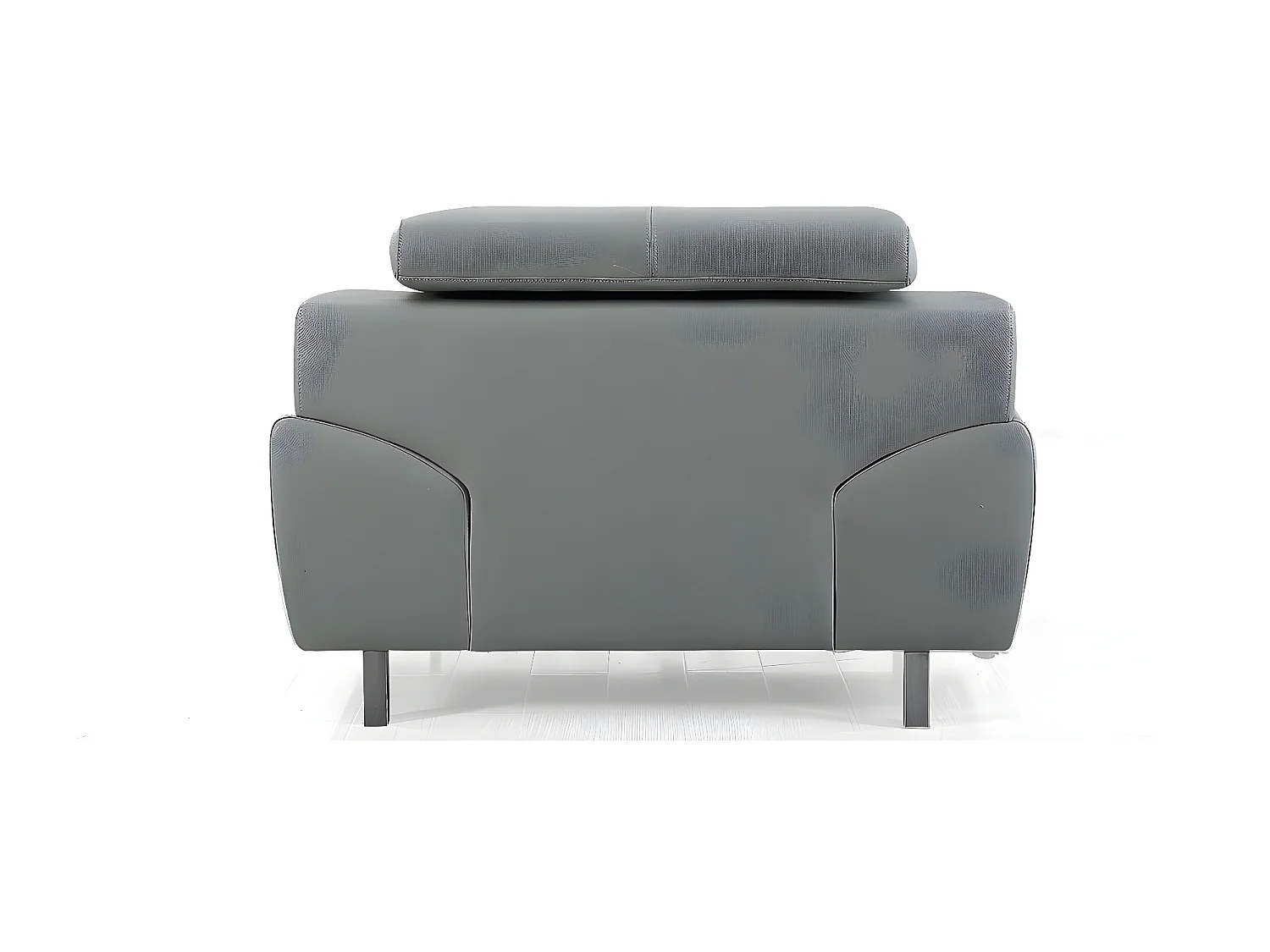 Fauteuil Cuir Design KARE Gris