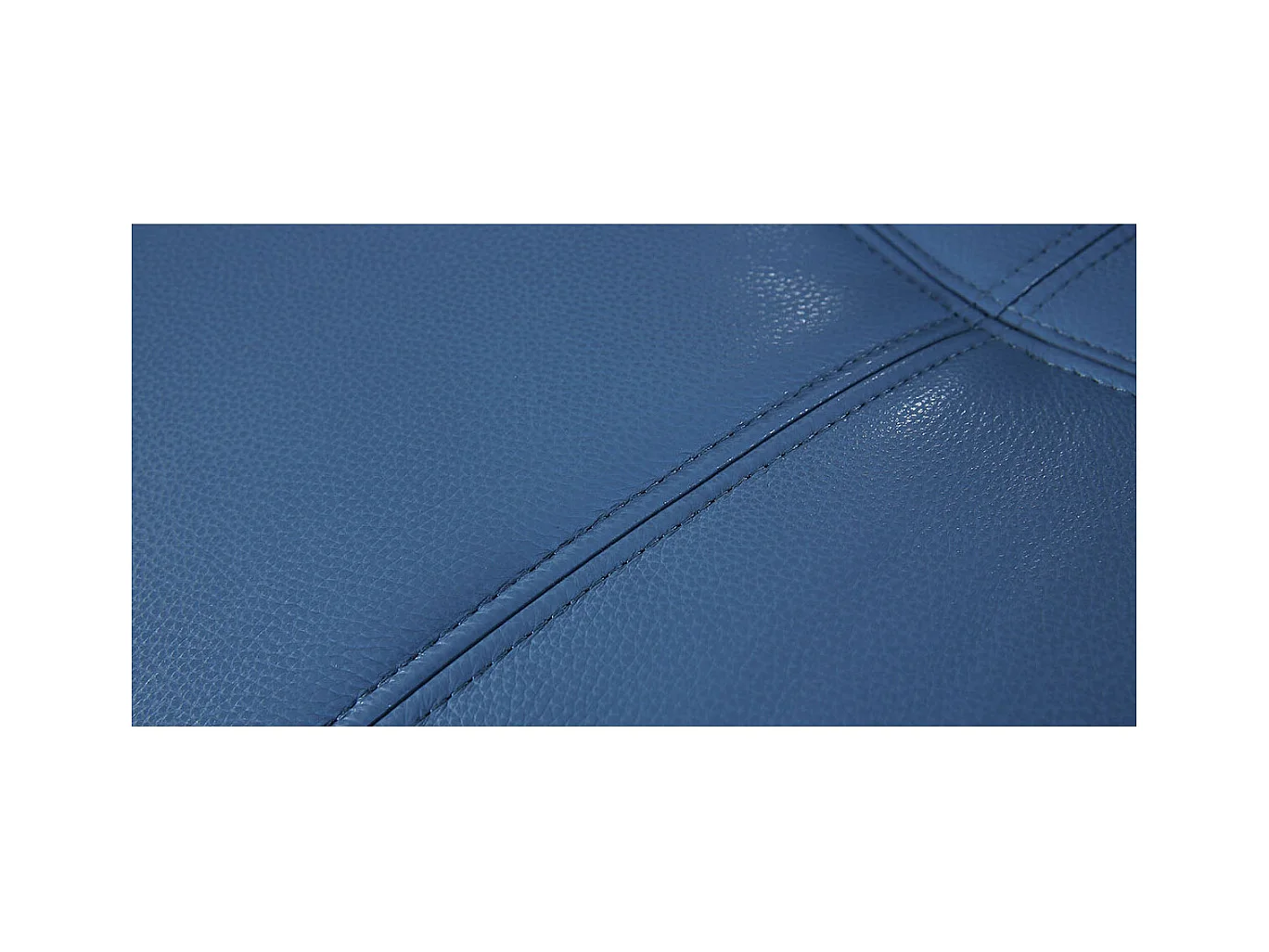 Fauteuil cuir Design LENA Bleu