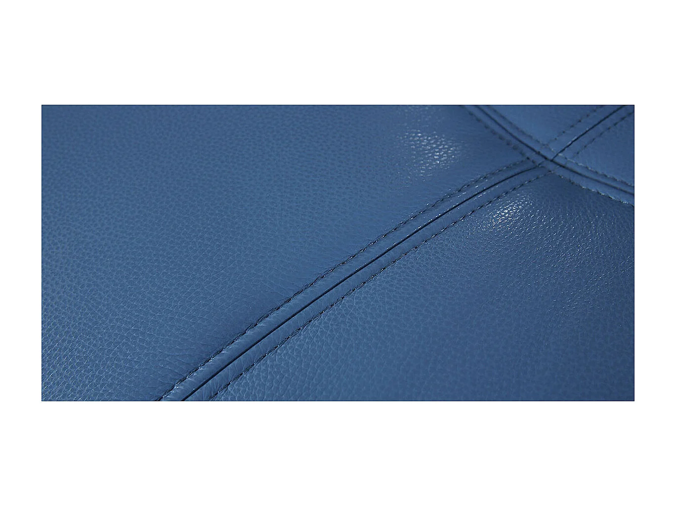 Fauteuil cuir Design LENA Bleu