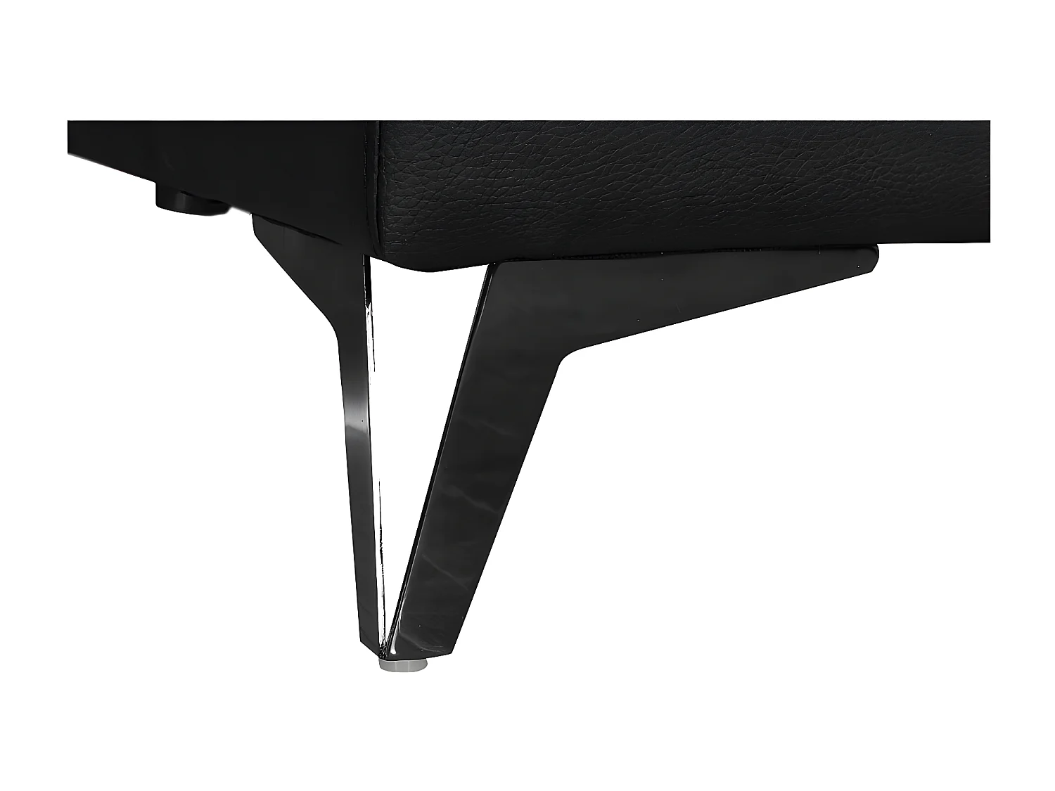 Fauteuil cuir Design  avec dossier avance-recul IRIS Noir