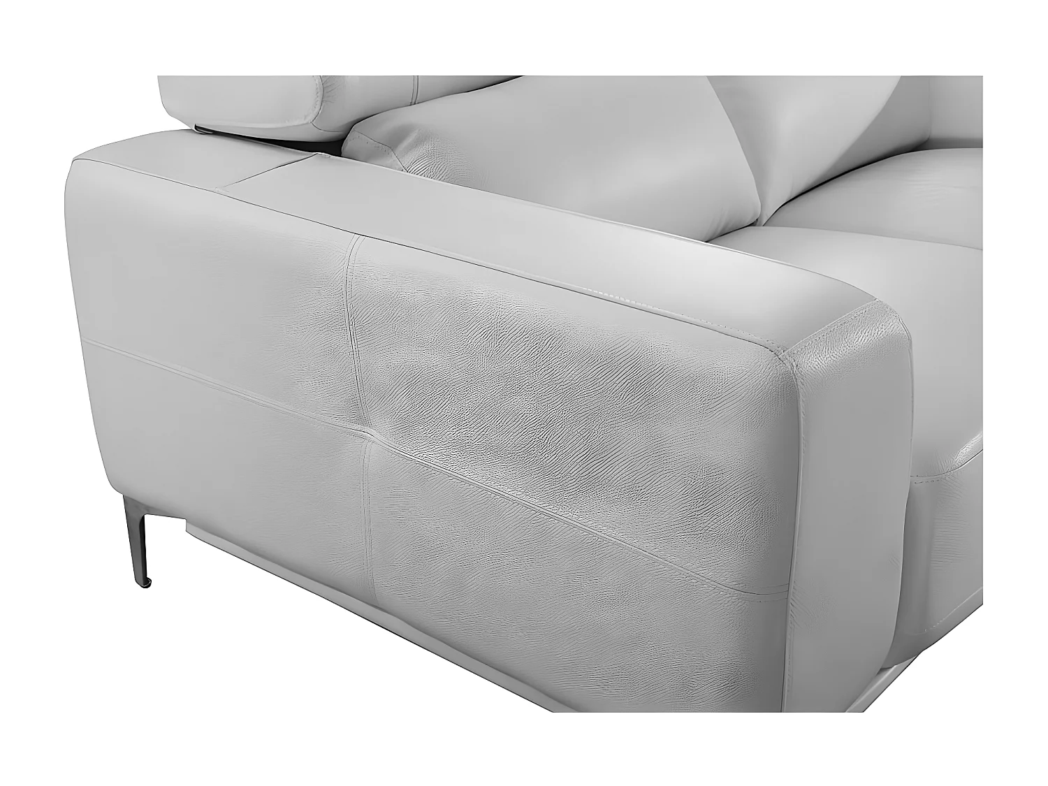 Fauteuil cuir Design NORA Blanc