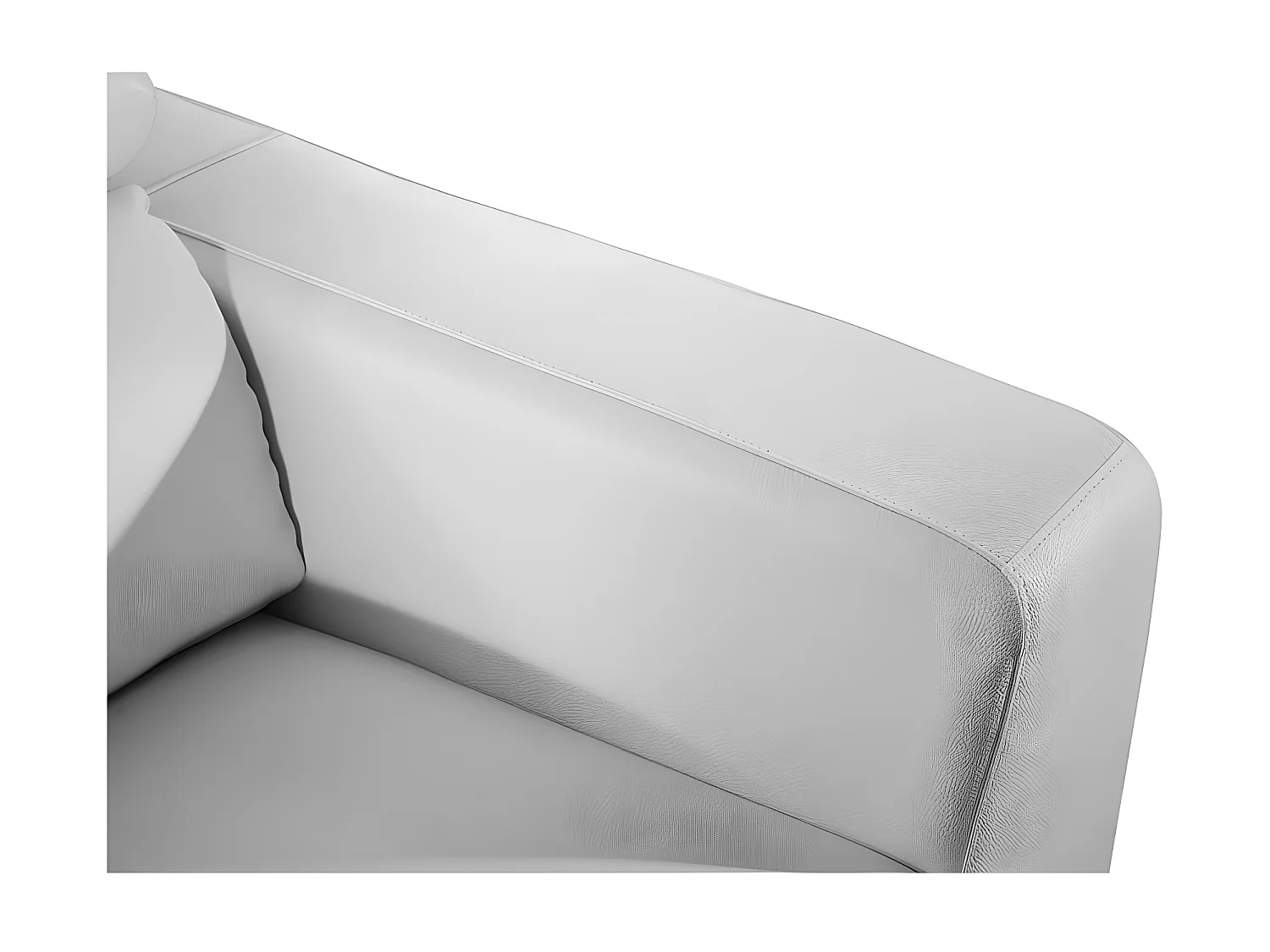 Fauteuil cuir Design NORA Blanc