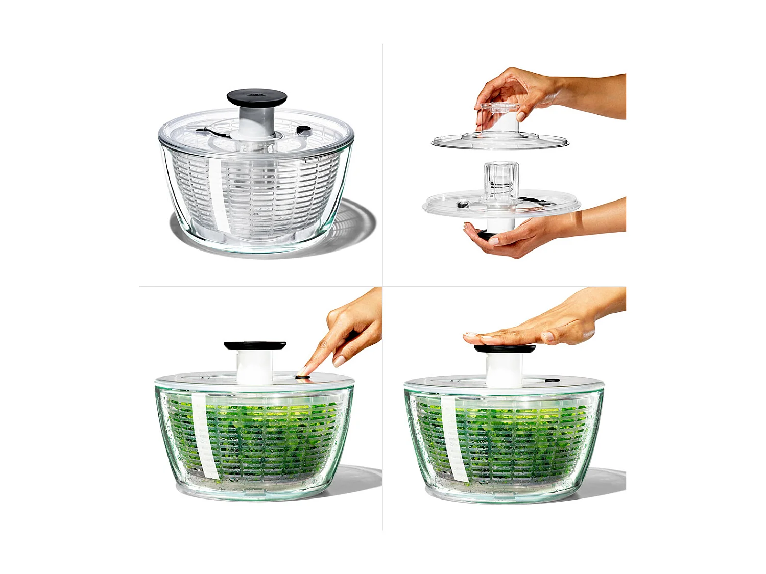 Essoreuse à salade en verre 26 cm