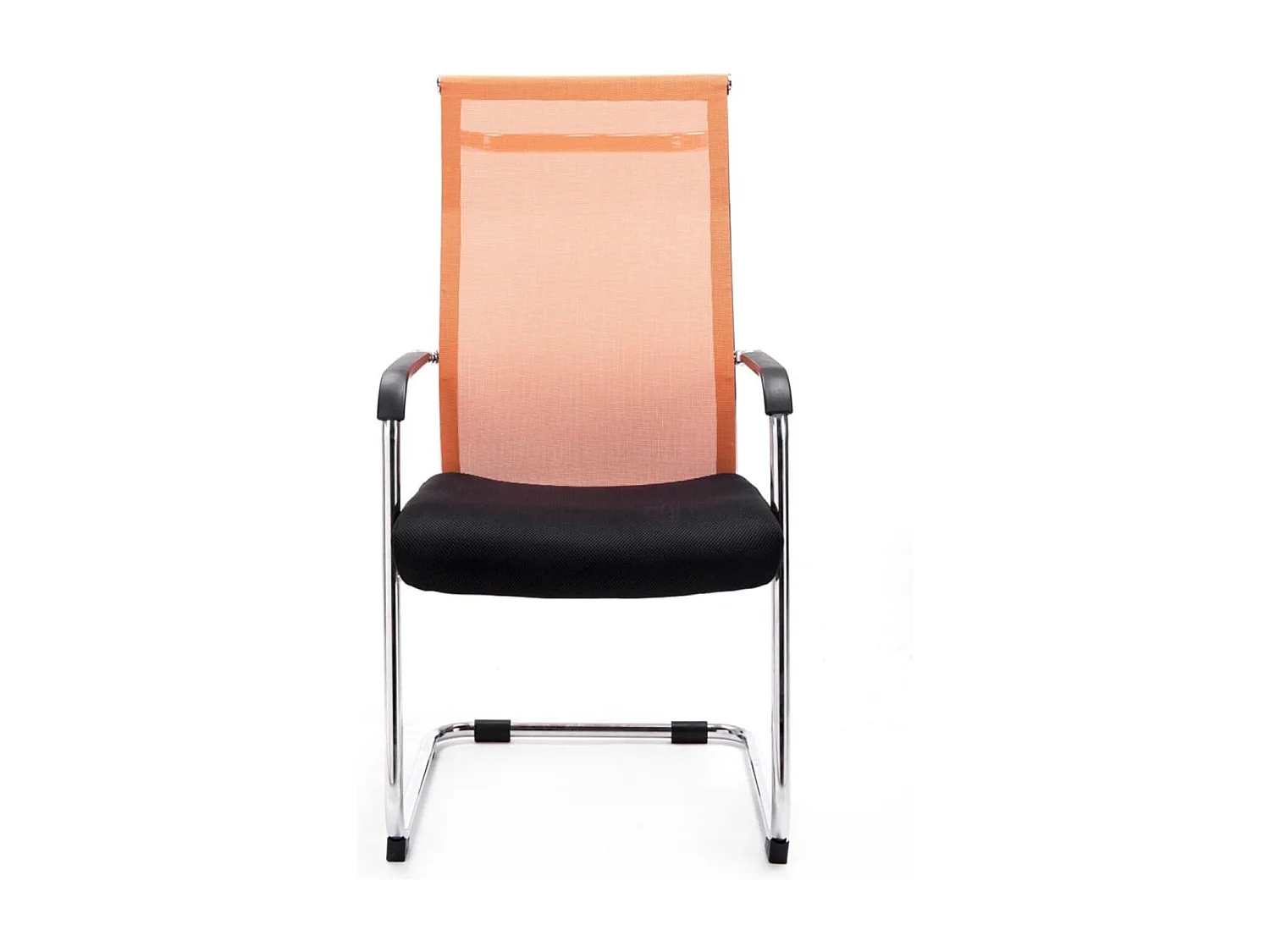 Lot de 2  chaise salle à manger - Similicuir & Nature - Orange - Brenda