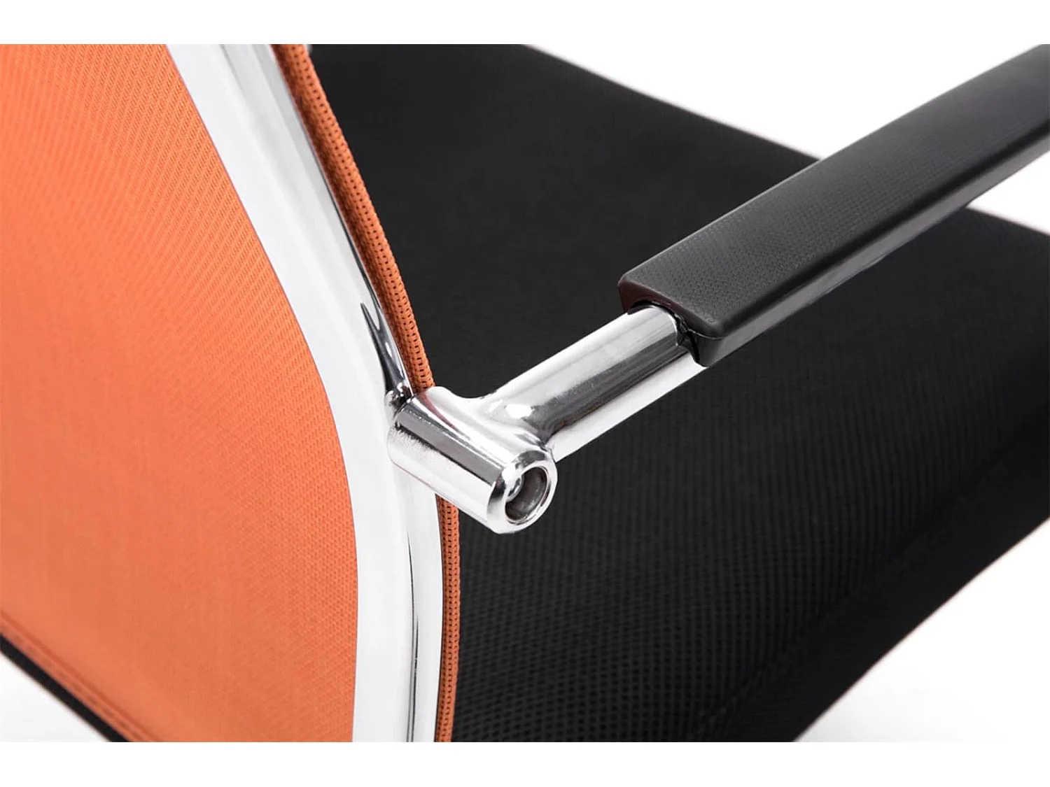 Lot de 2  chaise salle à manger - Similicuir & Nature - Orange - Brenda