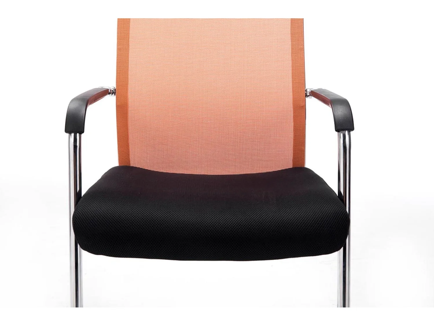 Lot de 2  chaise salle à manger - Similicuir & Nature - Orange - Brenda