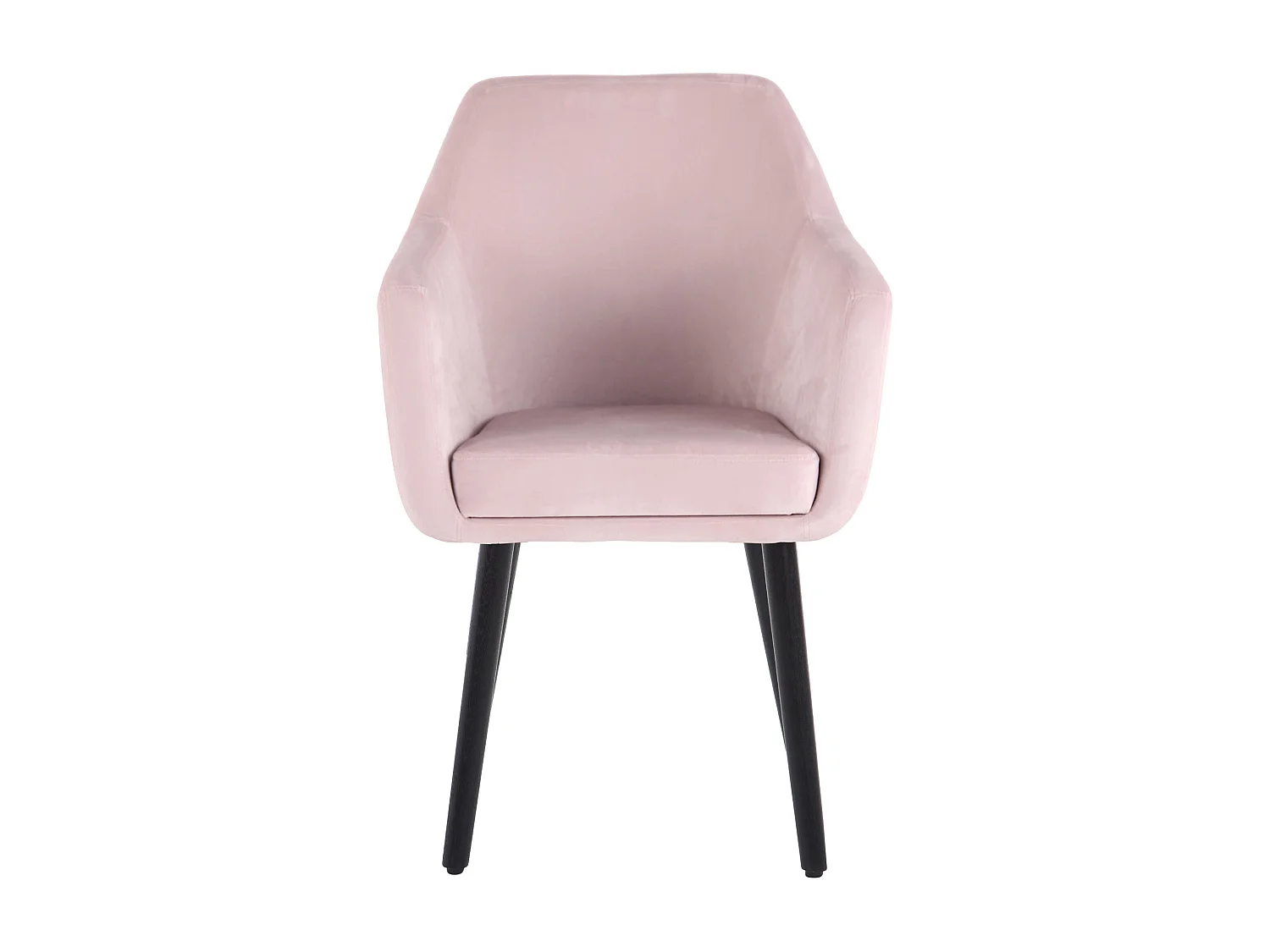 chaises avec accoudoirs - Velours & Bois - Rose - Utrecht