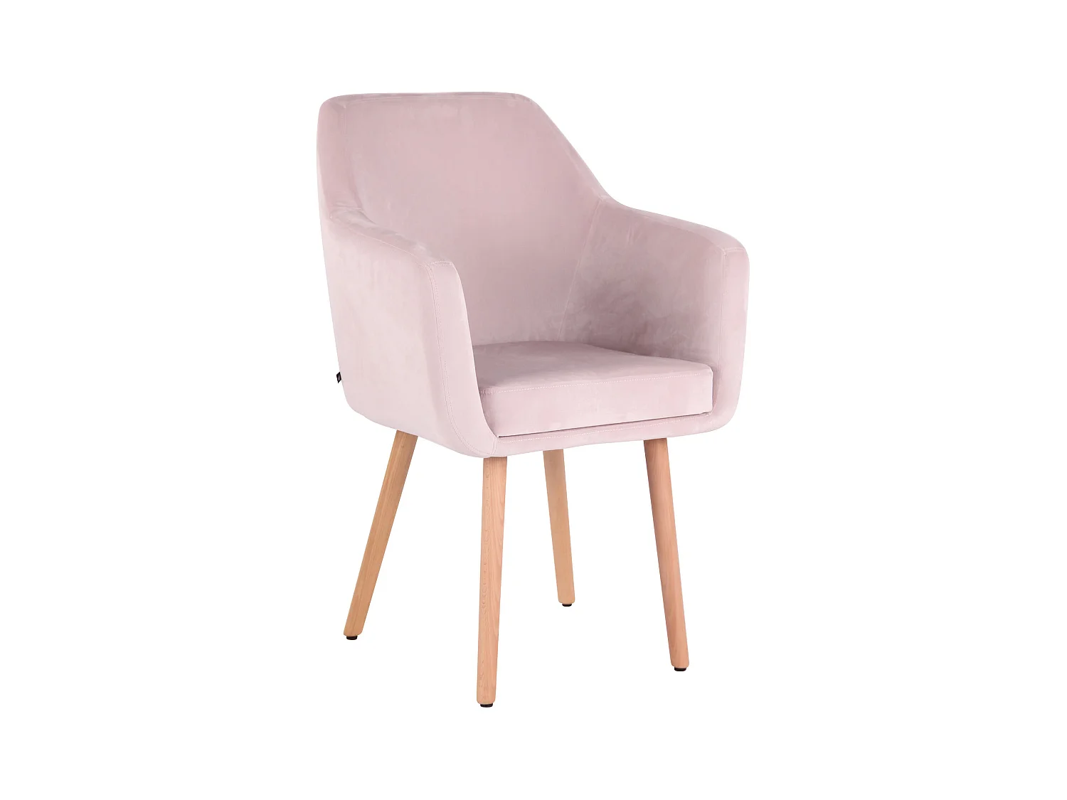 chaises avec accoudoirs - Velours & Bois - Rose - Utrecht