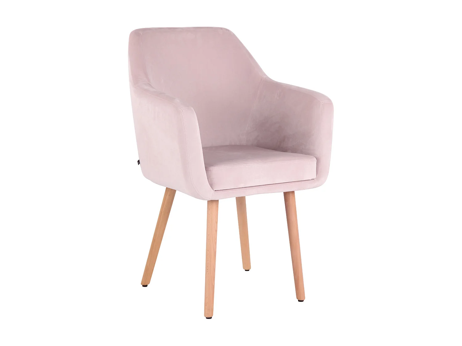 chaises avec accoudoirs - Velours & Bois - Rose - Utrecht