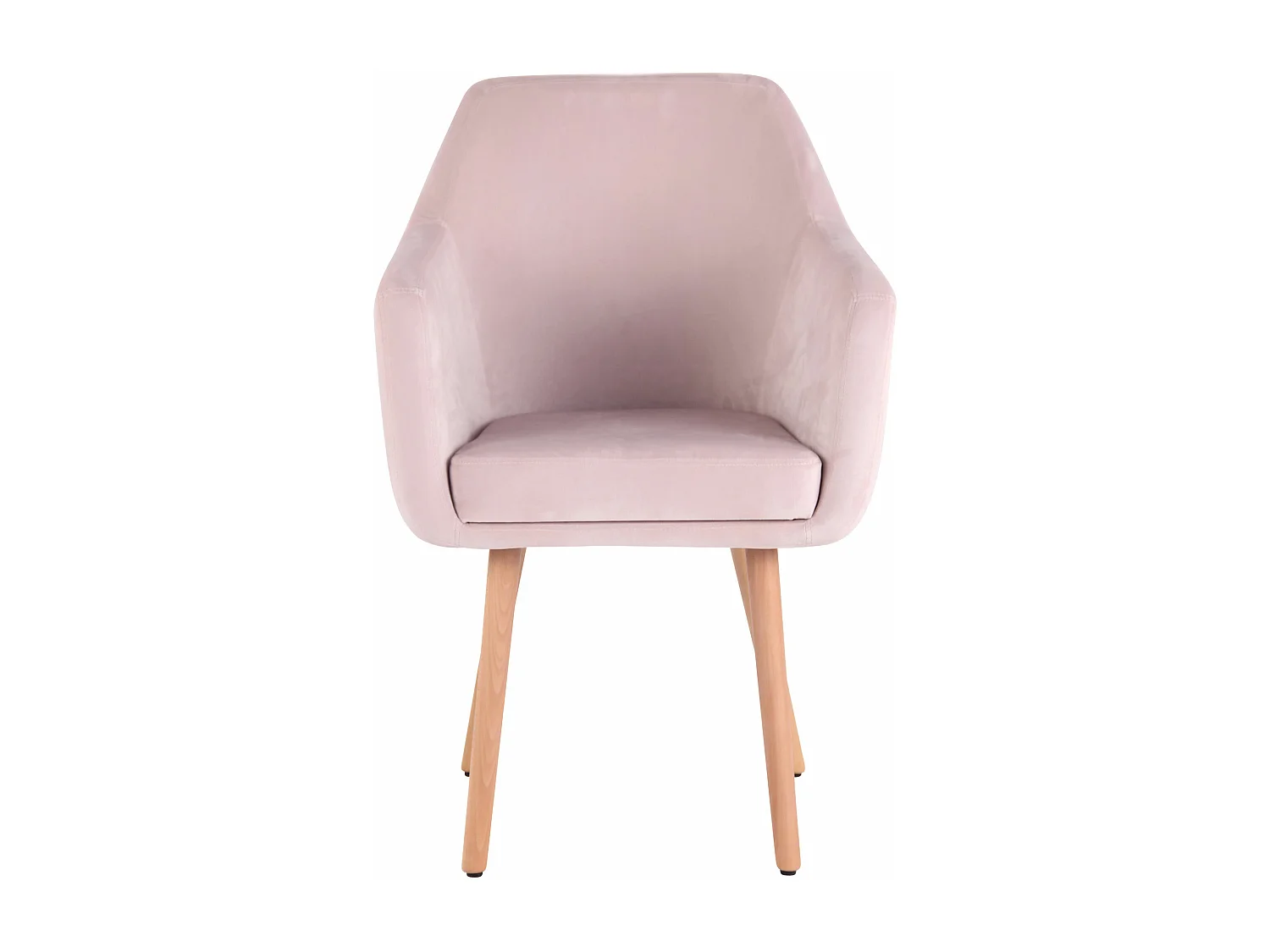 chaises avec accoudoirs - Velours & Bois - Rose - Utrecht