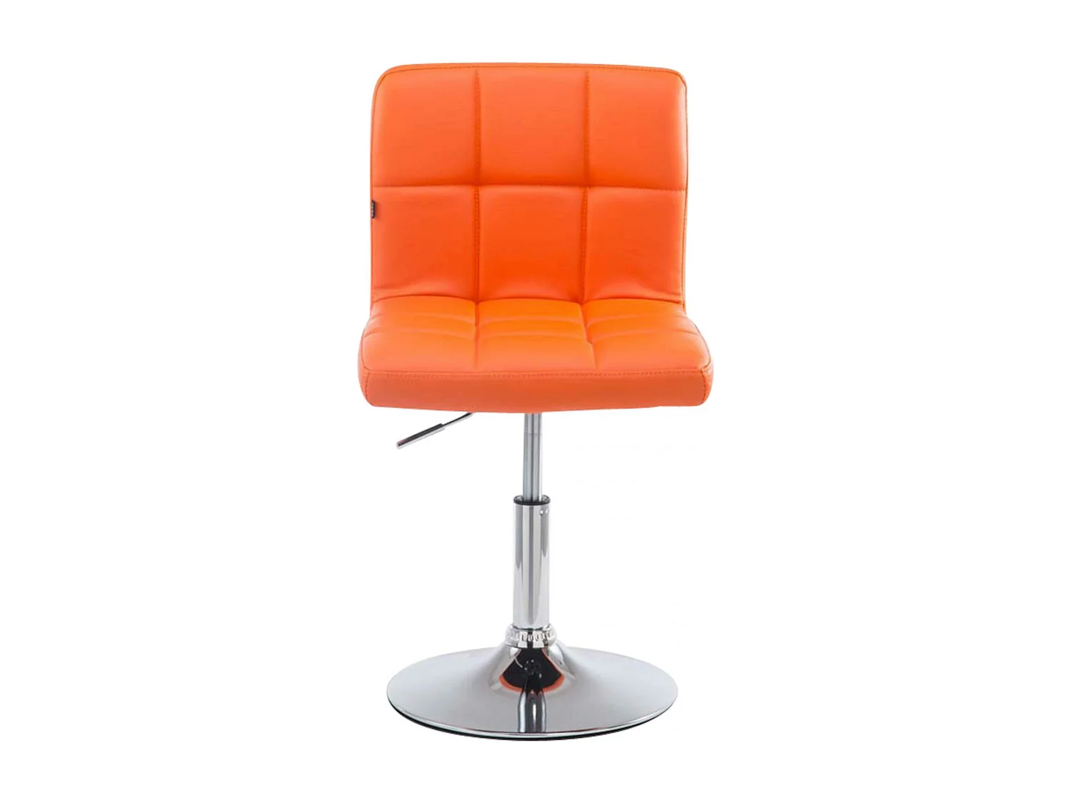 Lot de 4  Chaise gondole - Similicuir & Métal chromé - Orange - Palma V2