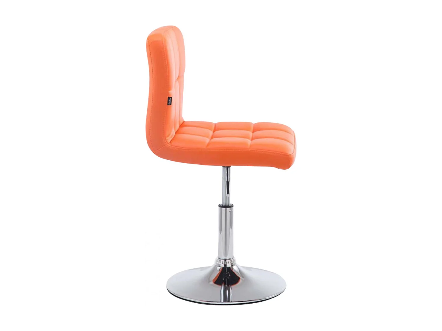 Lot de 4  Chaise gondole - Similicuir & Métal chromé - Orange - Palma V2