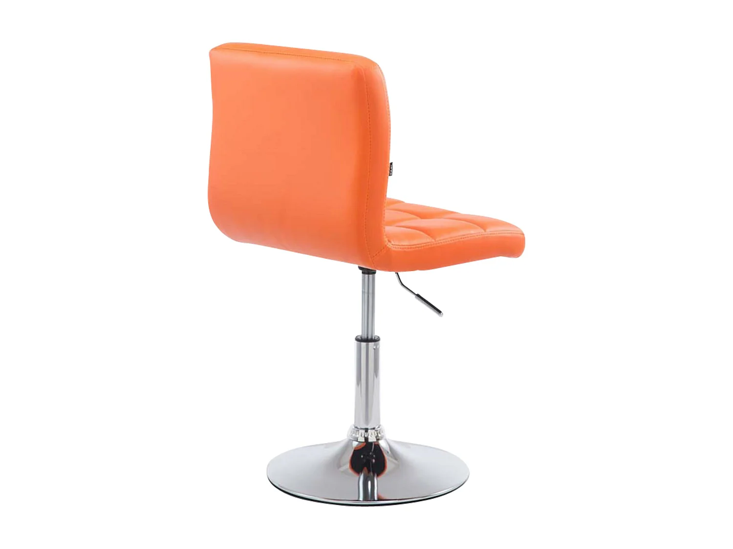 Lot de 4  Chaise gondole - Similicuir & Métal chromé - Orange - Palma V2