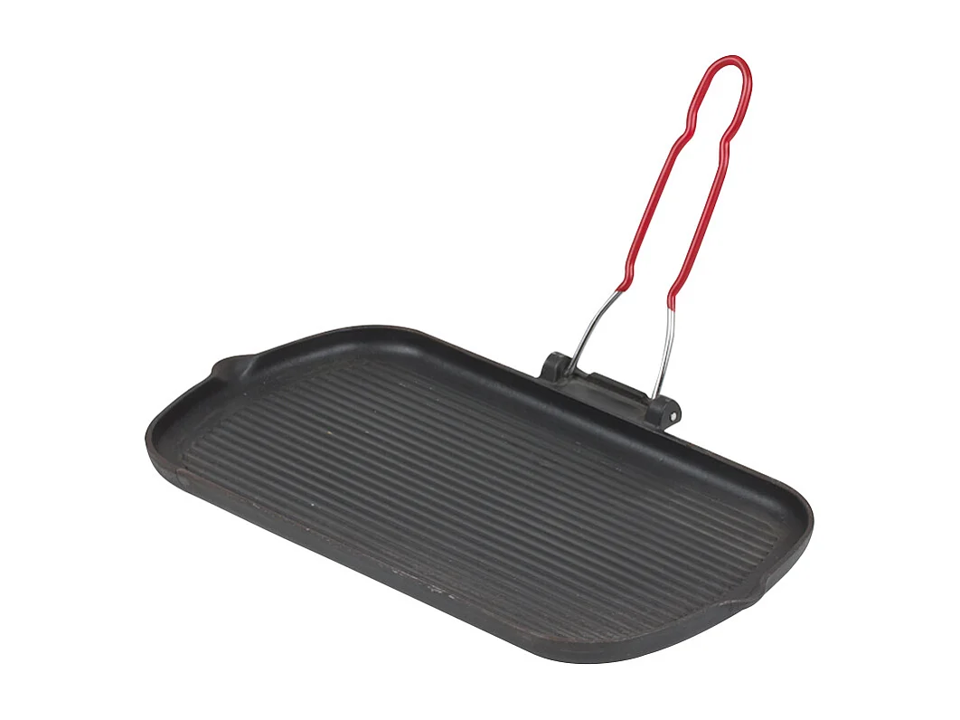 Invicta Grill rectangulaire fonte 37x22cm noir - 32700