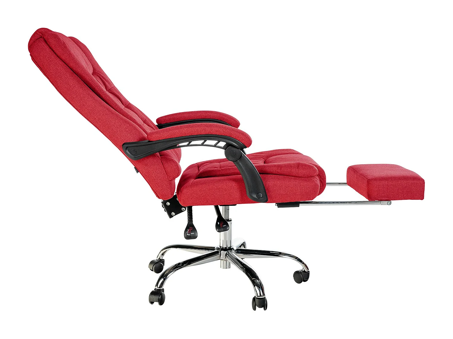 Chaise de bureau - Tissu - Rouge - Oxygen