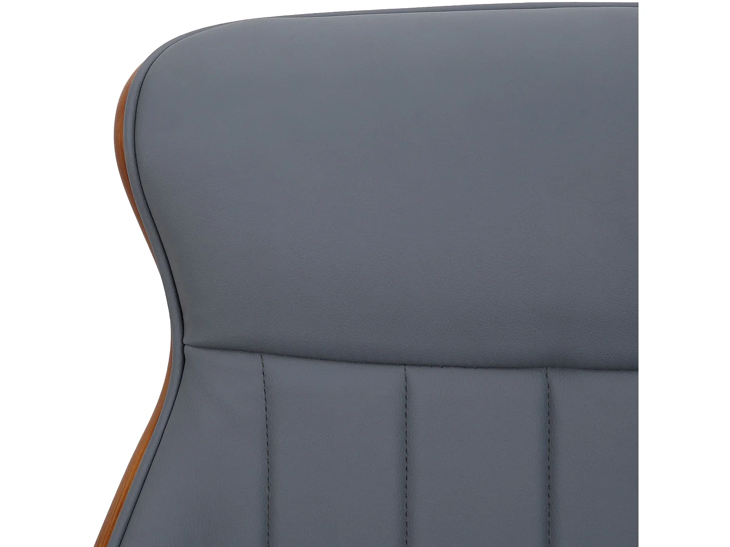 Bureaustoel - Kunstleer - walnoot/grijs - Melilla