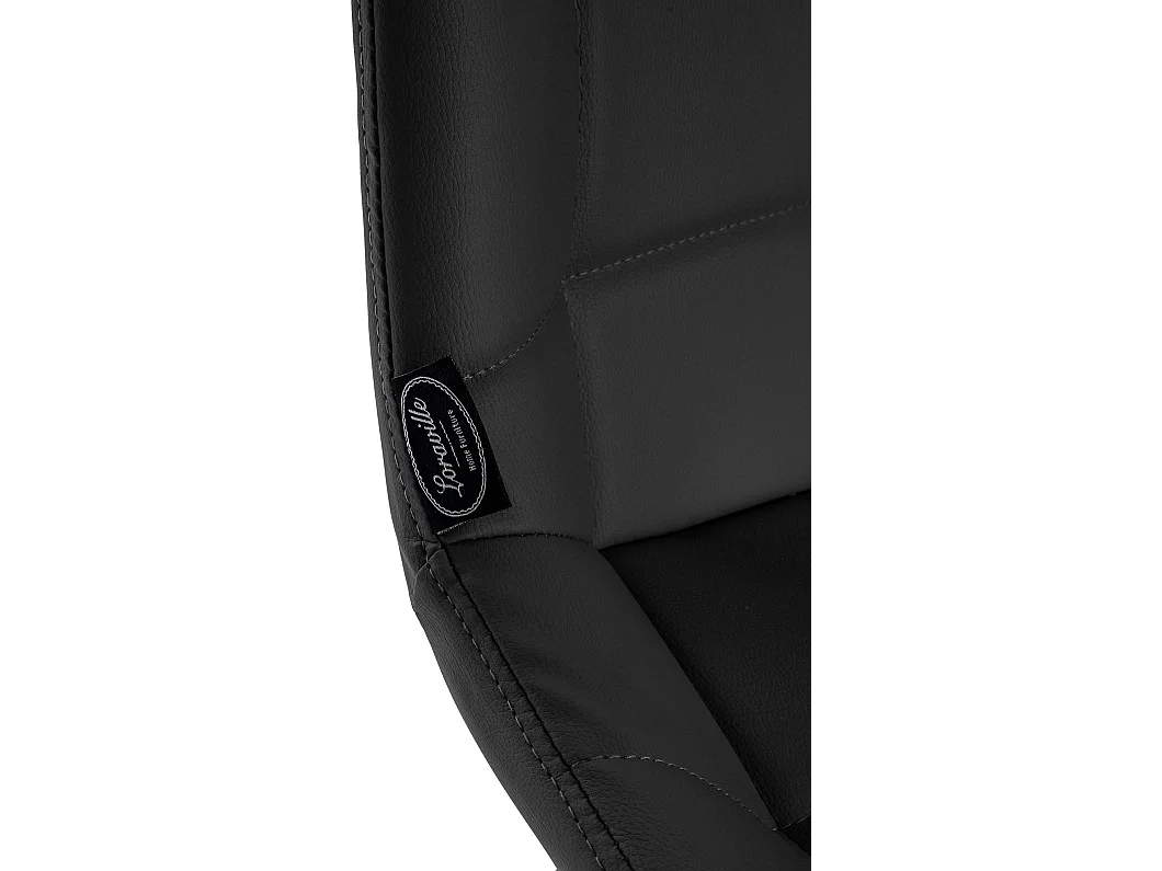 Tabouret de bar - Similicuir - Noir - Weston