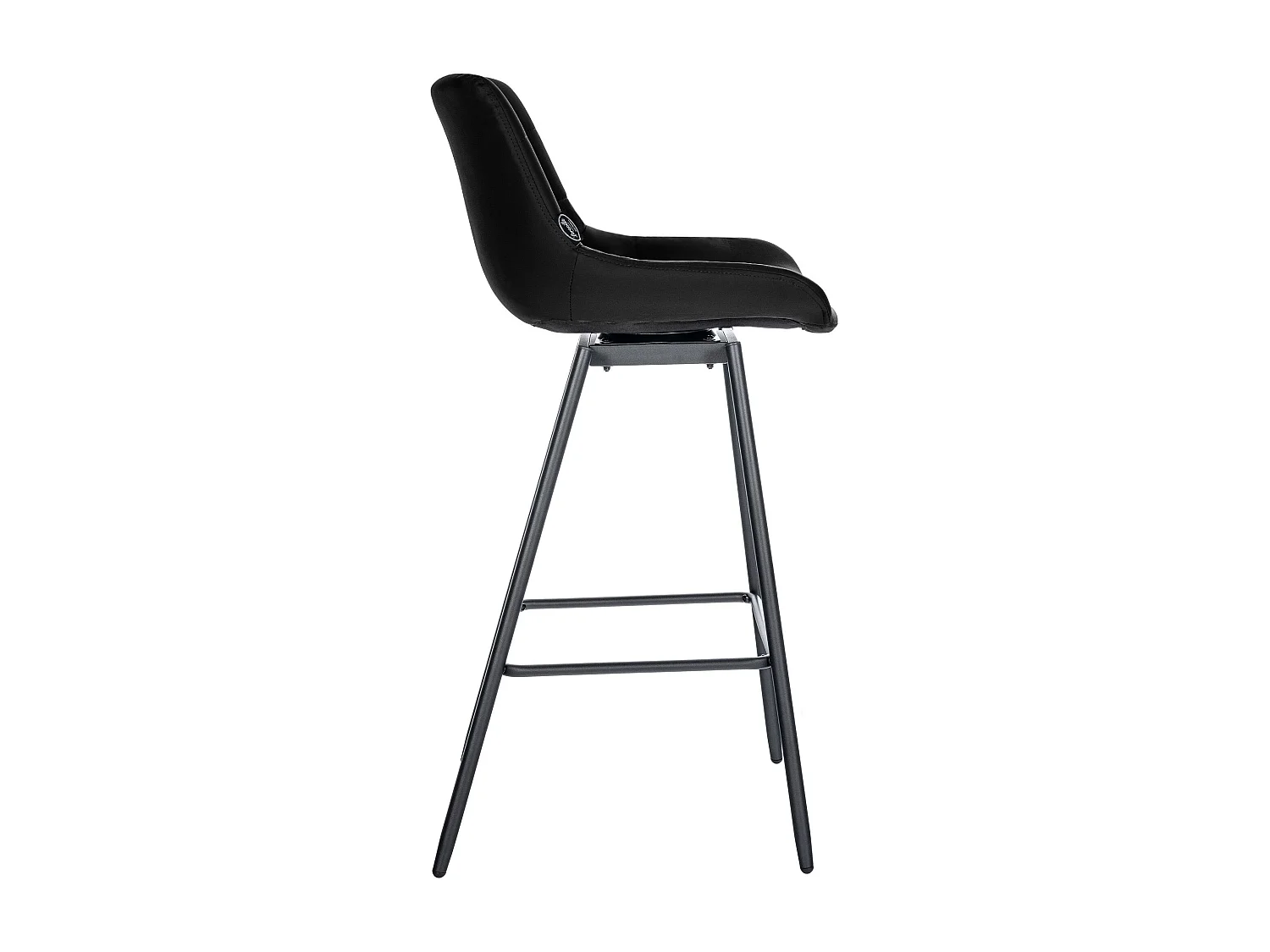 Tabouret de bar - Similicuir - Noir - Weston