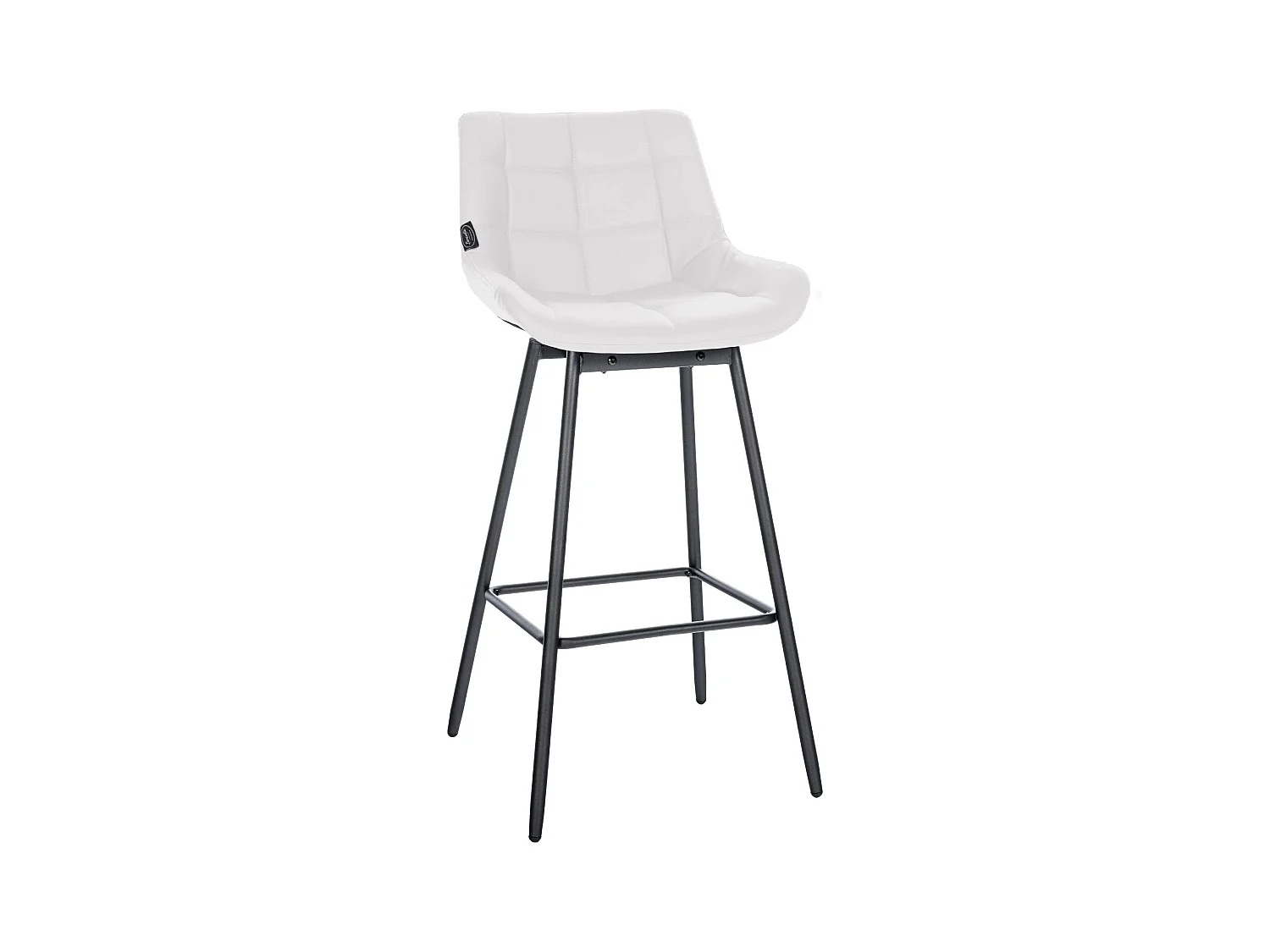 Tabouret de bar - Similicuir - Blanc - Weston