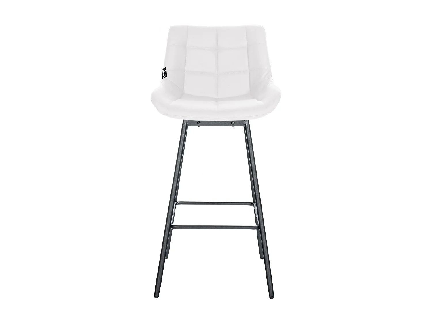 Tabouret de bar - Similicuir - Blanc - Weston
