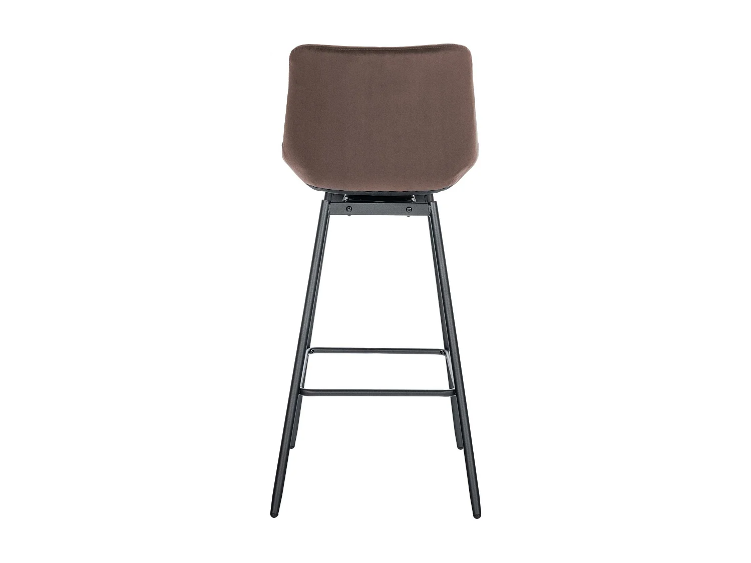 Tabouret de bar - Velours - Marron - Weston