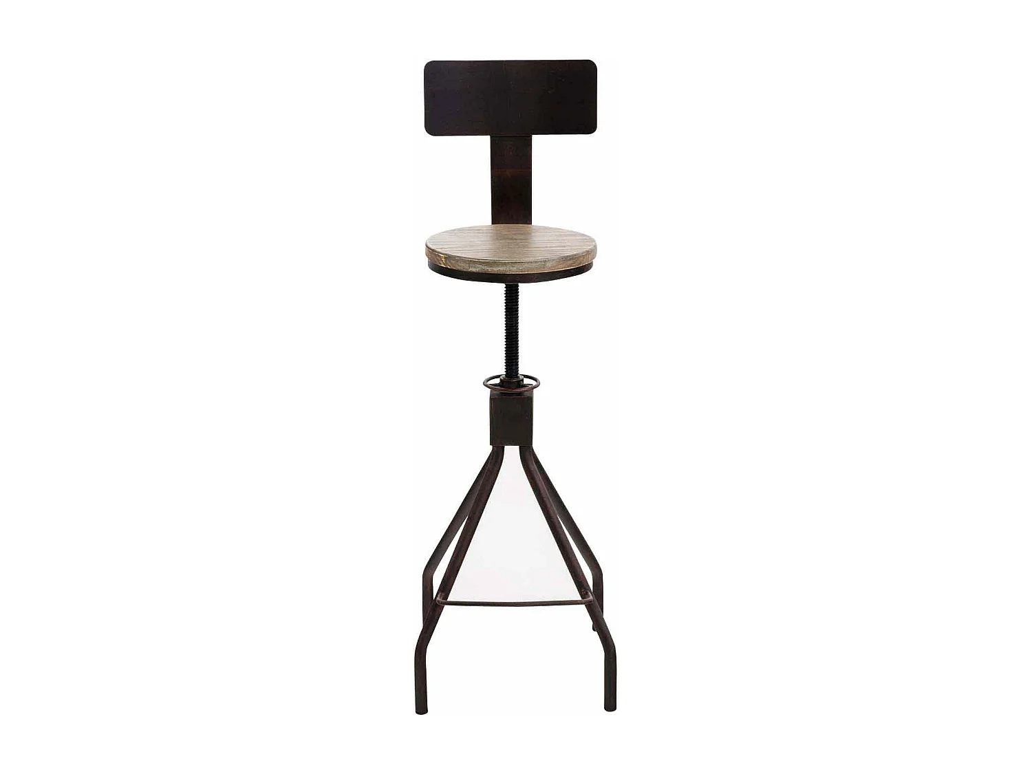 Lot de 2  Tabouret de bar - Métal & Métal - Bronze - Elko