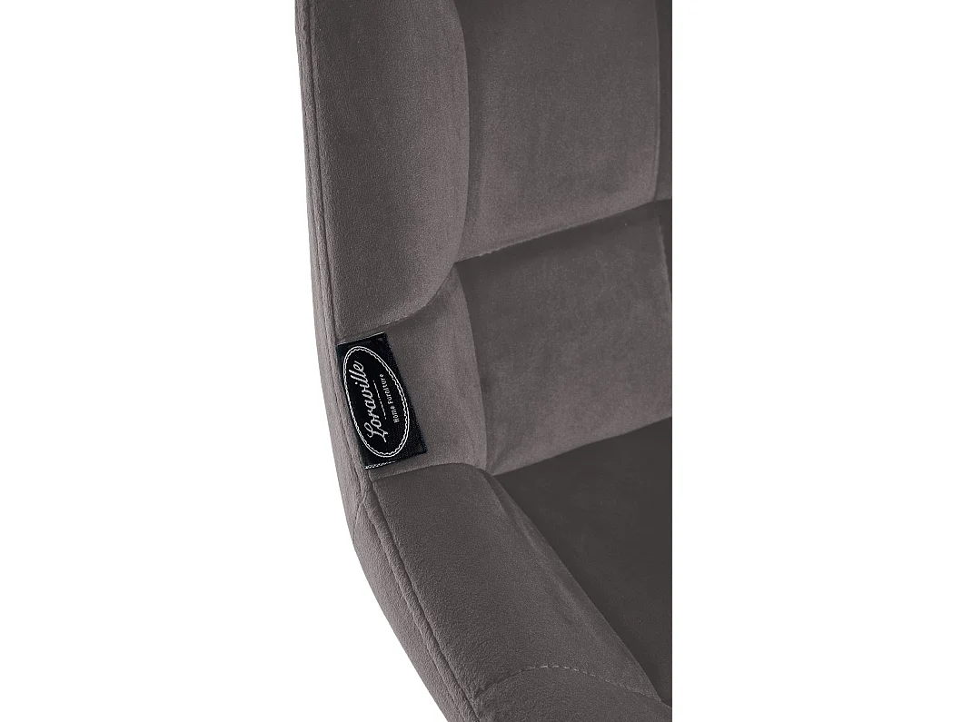 Tabouret de bar - Velours - Gris - Weston