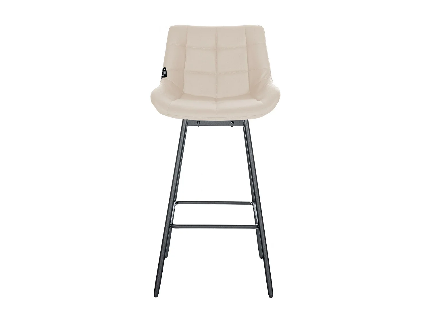 Tabouret de bar - Similicuir - Crème - Weston